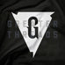 Greater Threads Logo Shirt – Black premium fitted crew with light gray logo print.